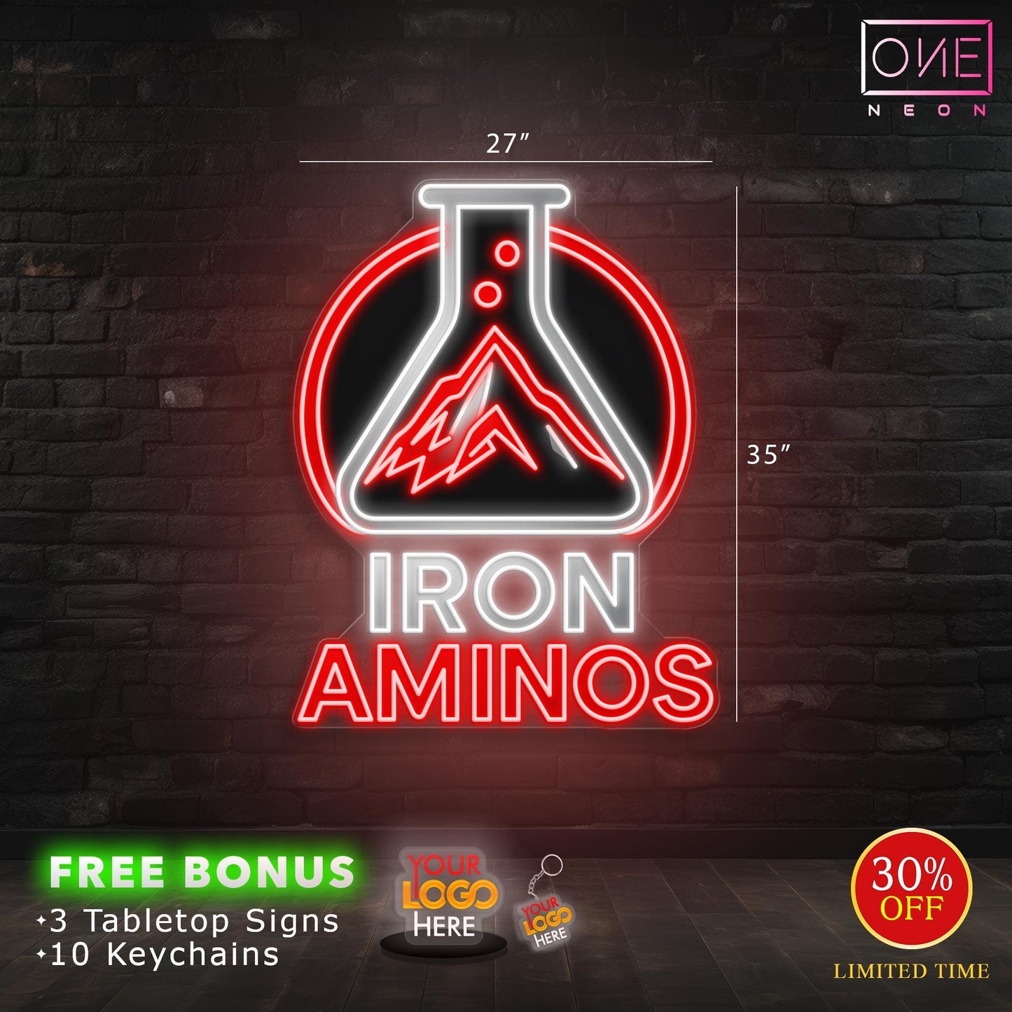 IRON AMINOS | LED Neon Sign