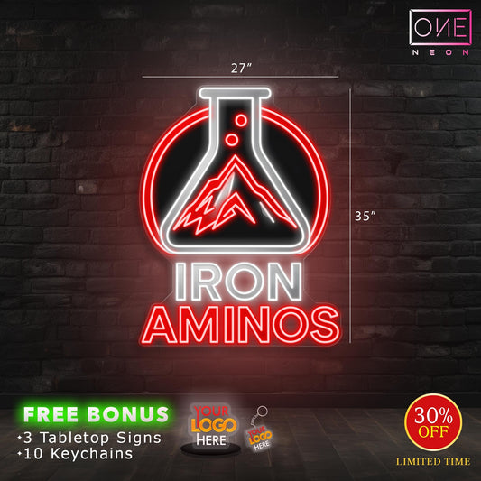 IRON AMINOS | LED Neon Sign