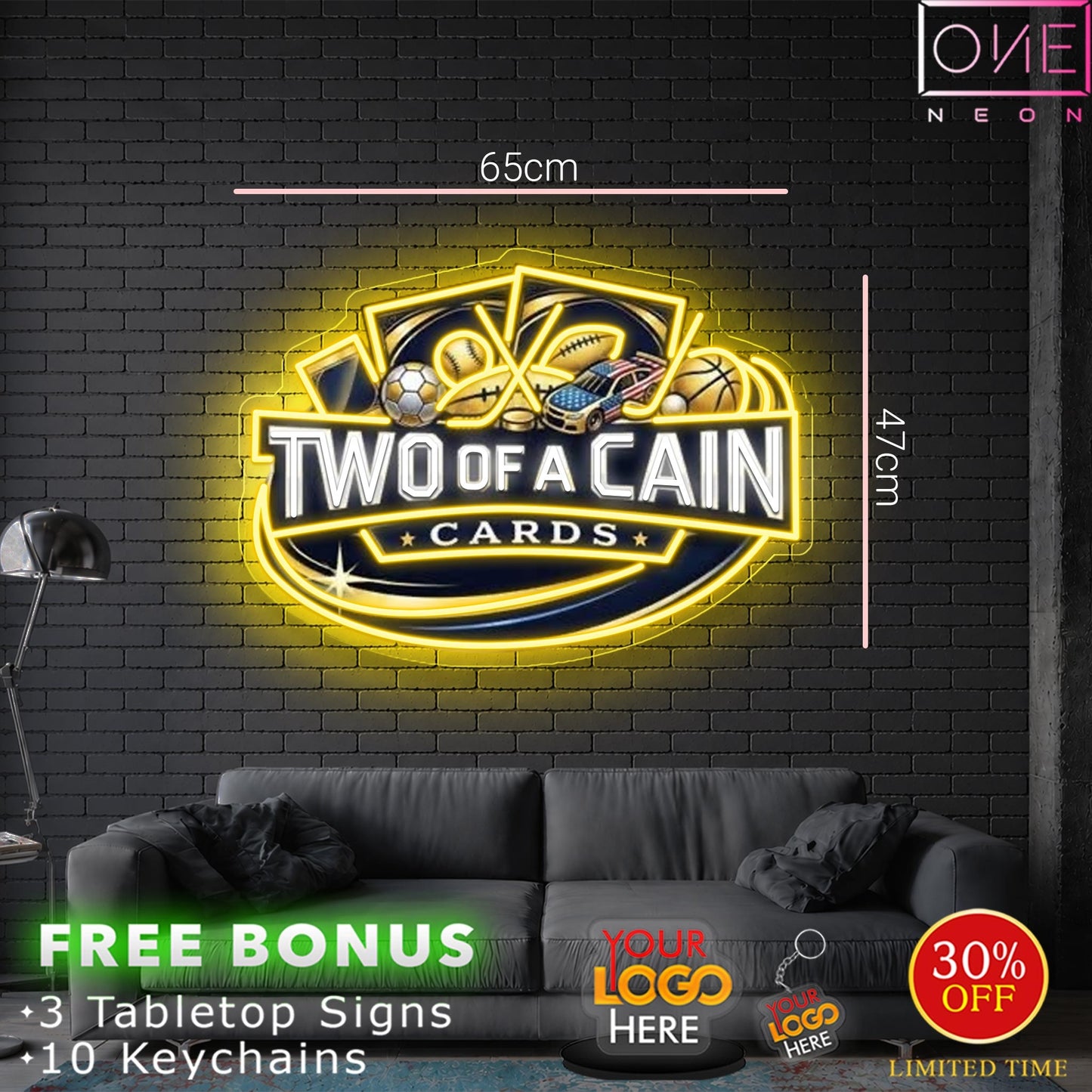 TWO OF A CAIN | LED Neon Sign