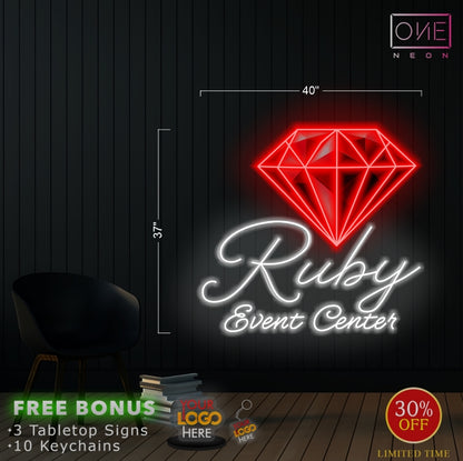 RUBY EVENT CENTER + Casa Light Realty | LED Neon Sign (2 signs)