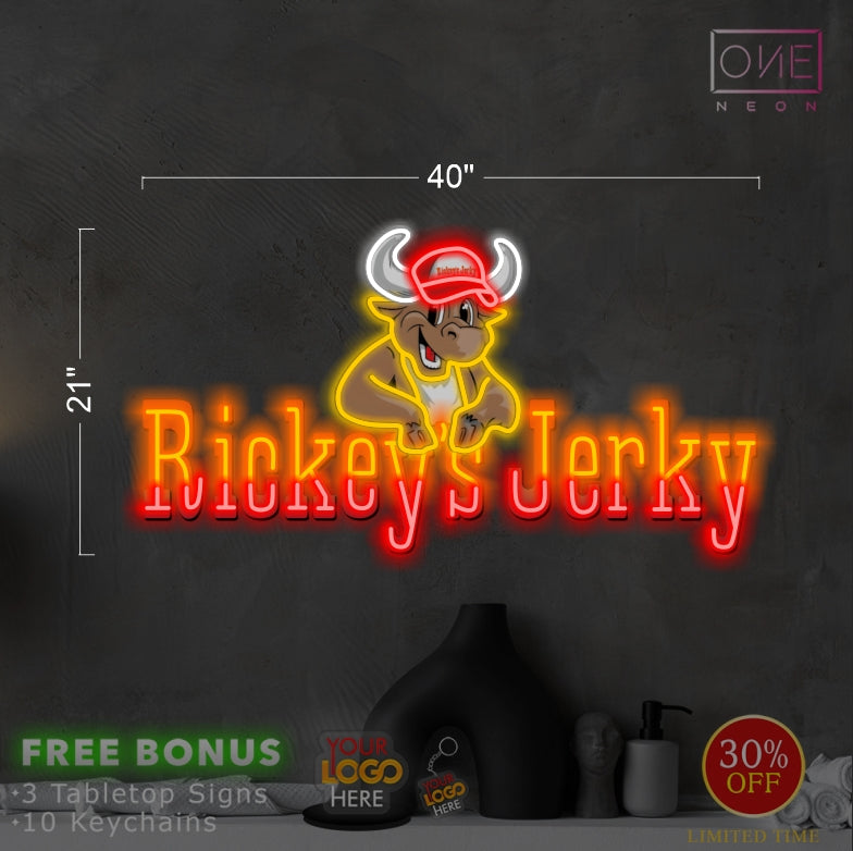 RICKEY'S JERKY | LED Neon Sign