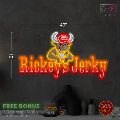 RICKEY'S JERKY | LED Neon Sign