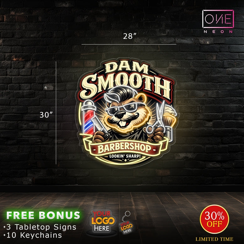 DAM SMOOTH | LED Neon Sign (2 signs)