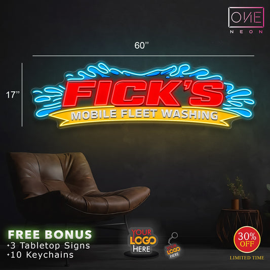 FICK'S | LED Neon Sign (waterproof)