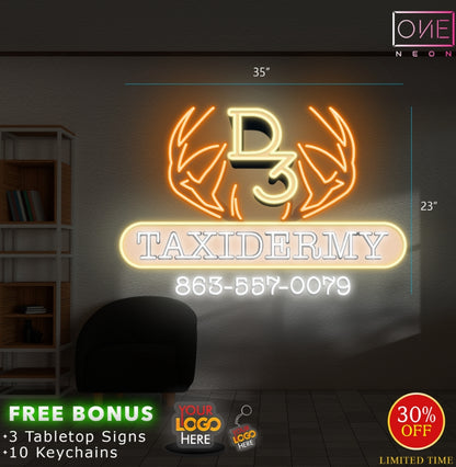 TAXIDERMY | LED Neon Sign