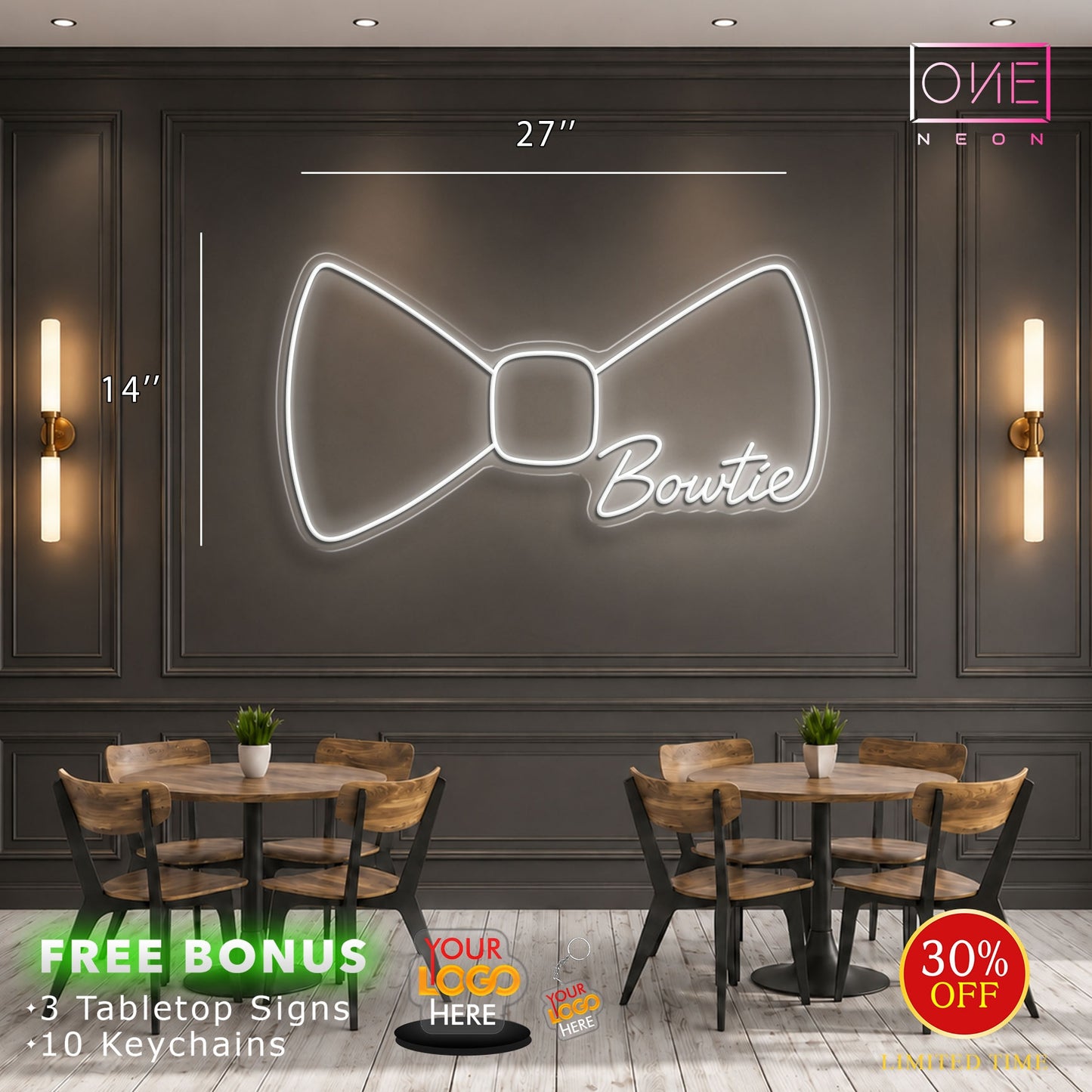 Bowtie | LED Neon Sign