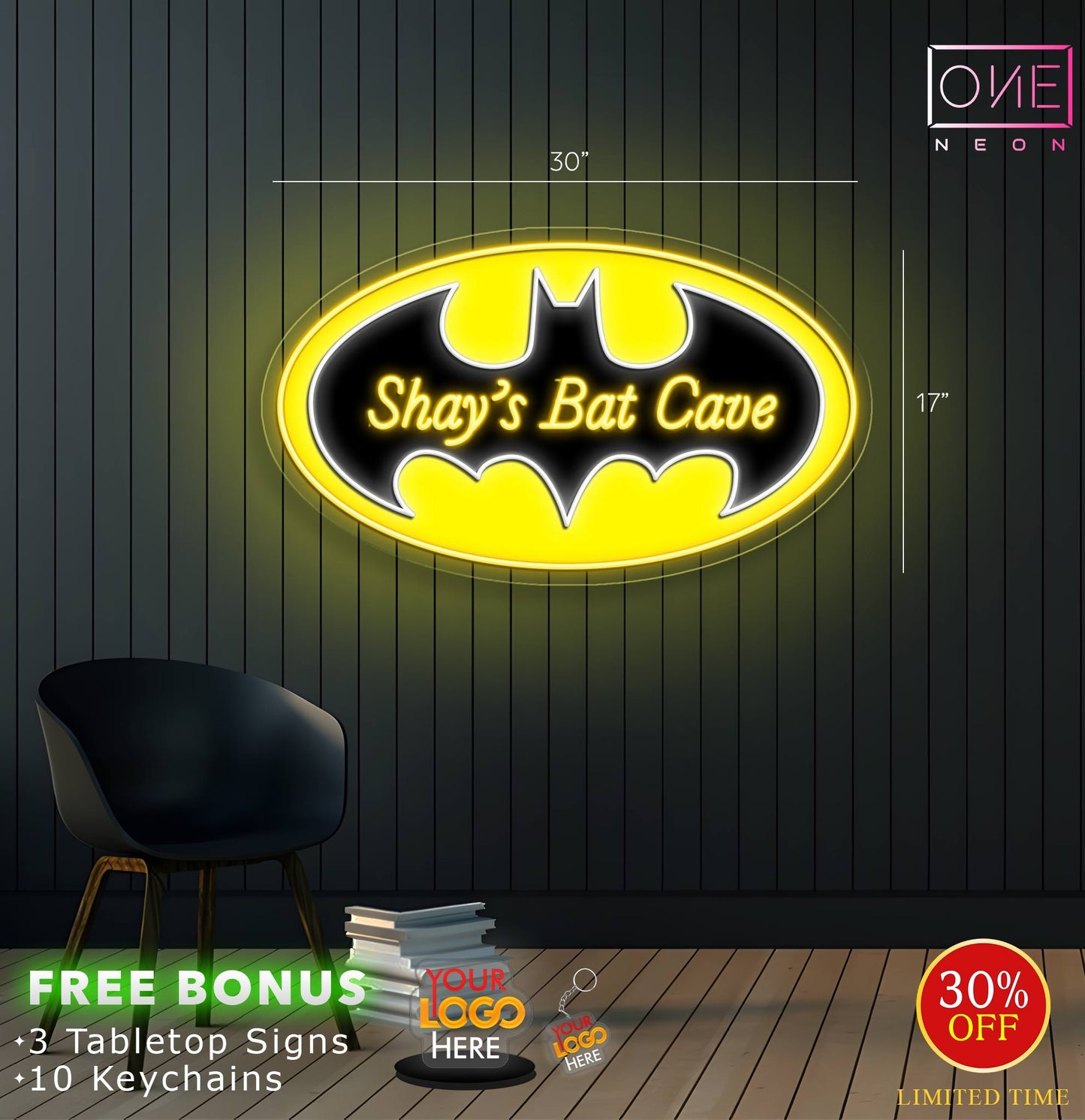 Shay's Bat Cave | LED Neon Sign