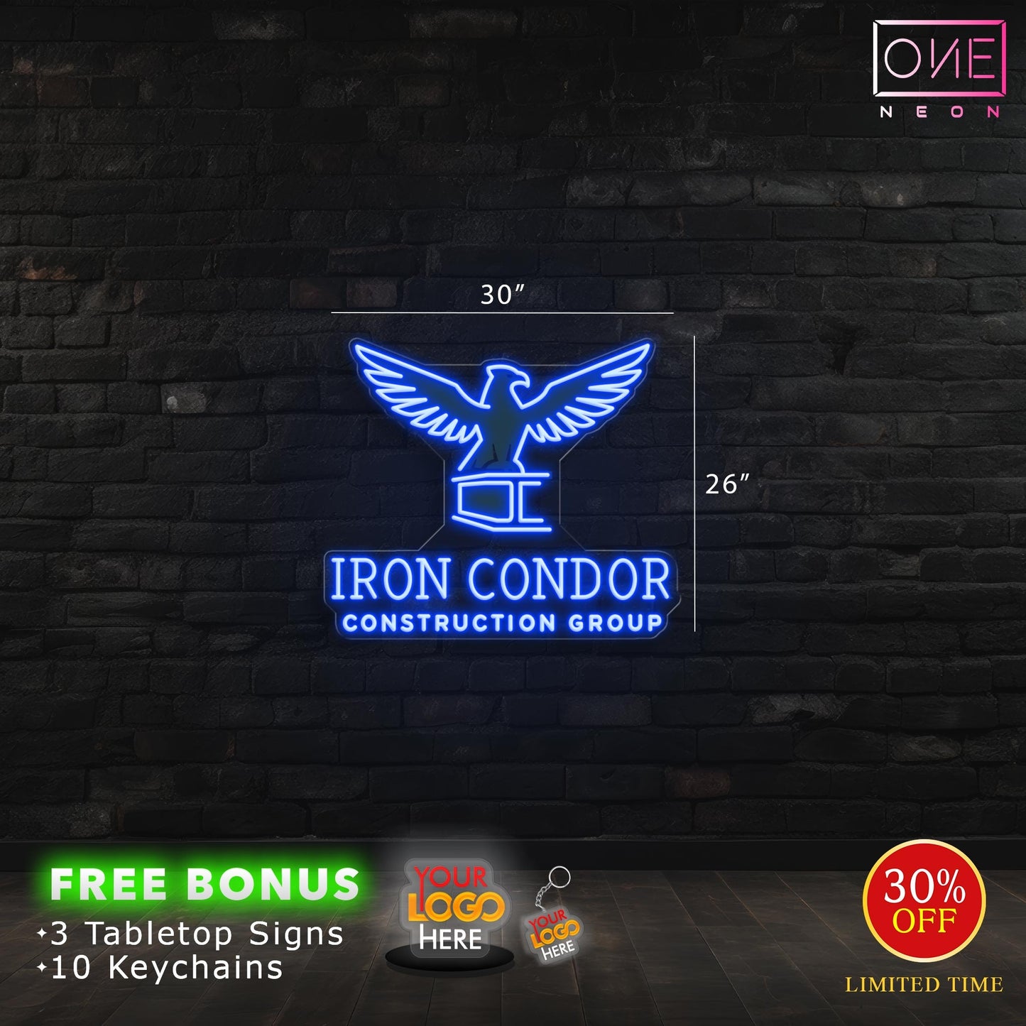 IRON CONDOR | LED Neon Sign
