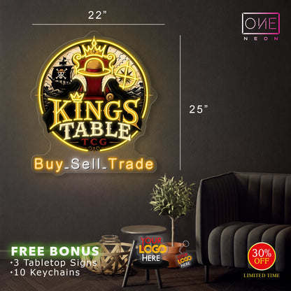 KINGS TABLE | LED Neon Sign (Battery)
