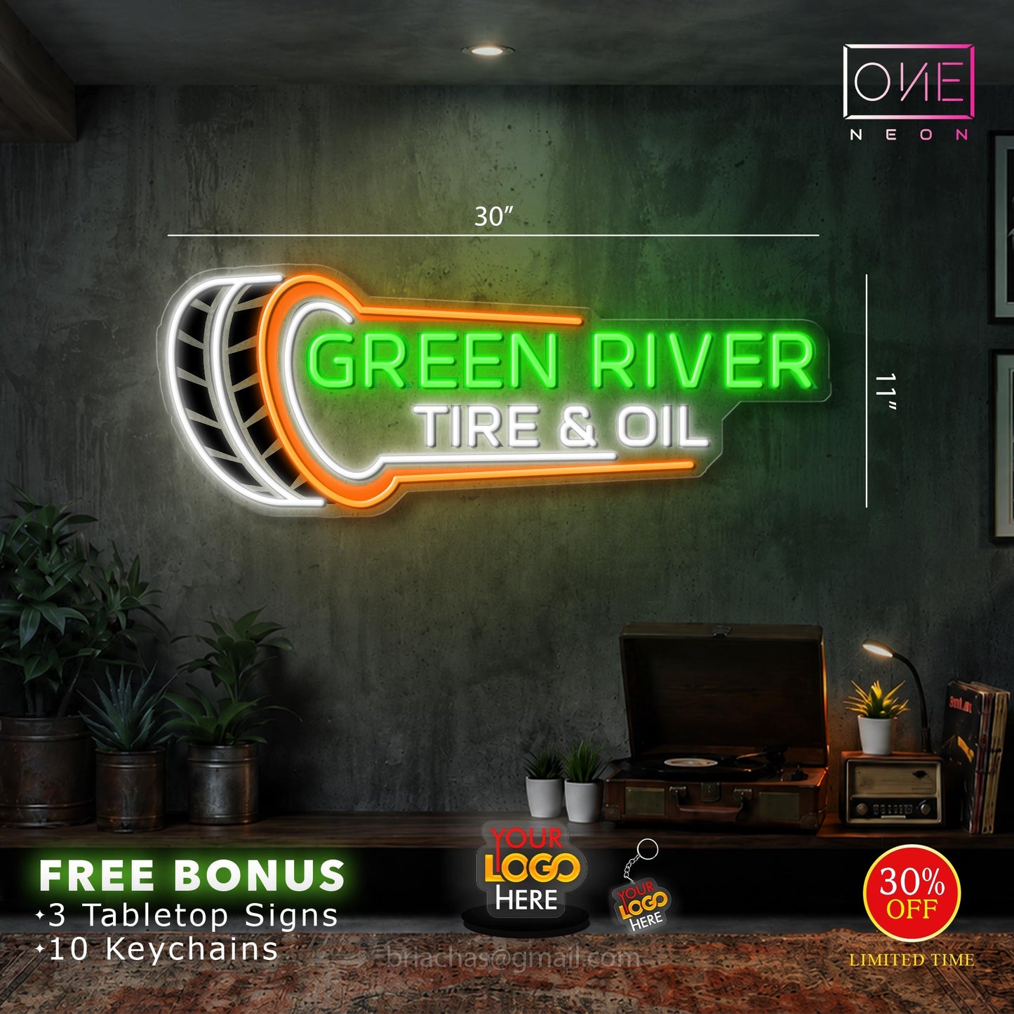 GREEN RIVER | LED Neon Sign