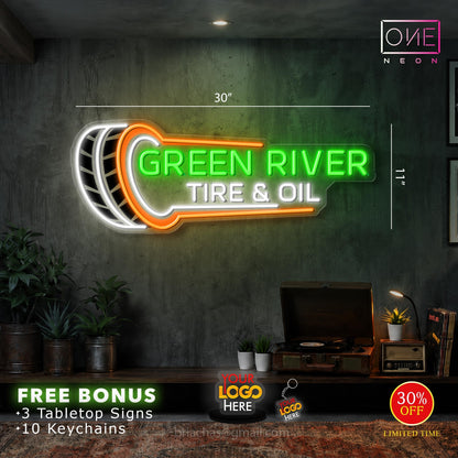 GREEN RIVER | LED Neon Sign