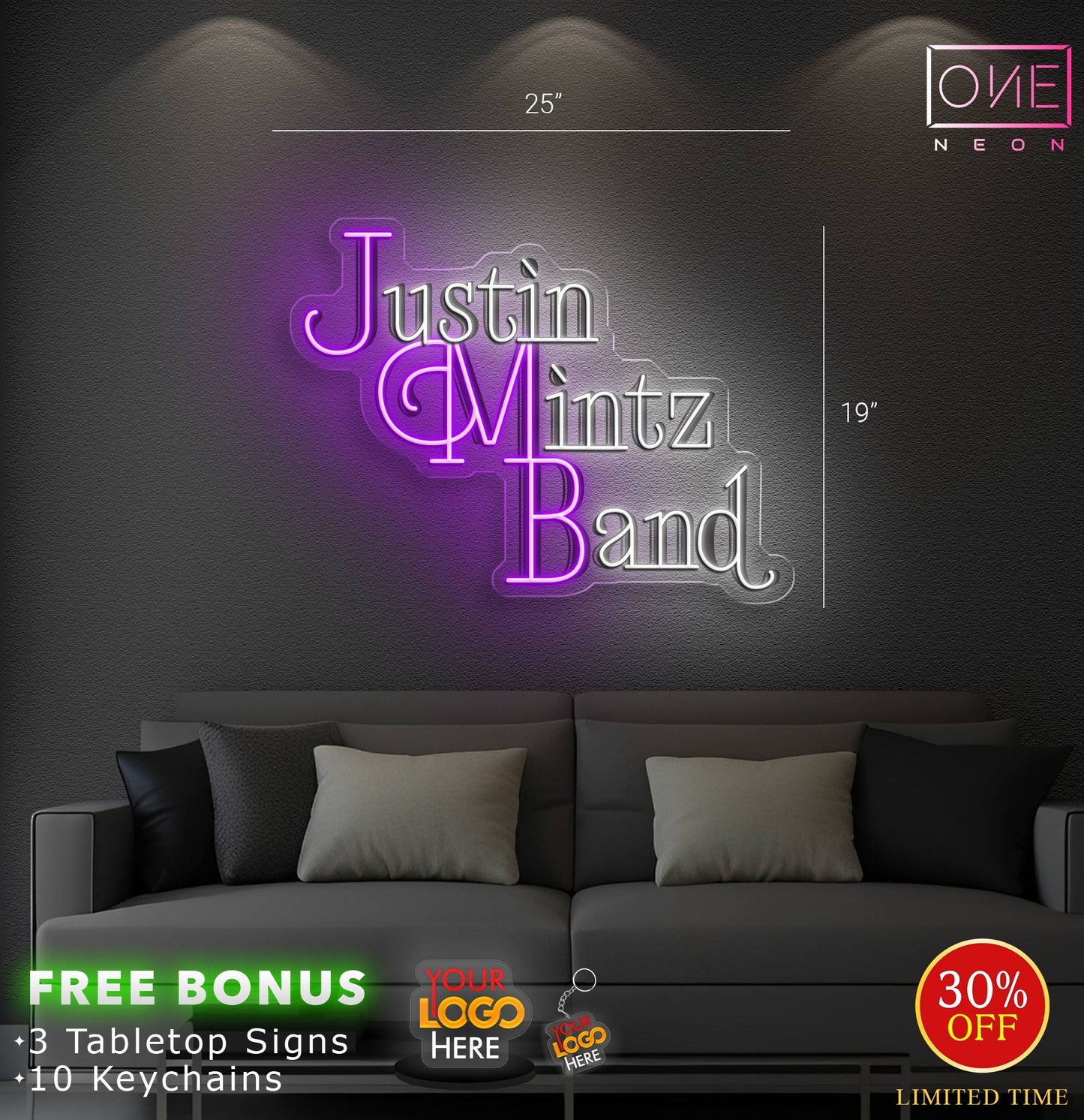 JMB logo | LED Neon Sign