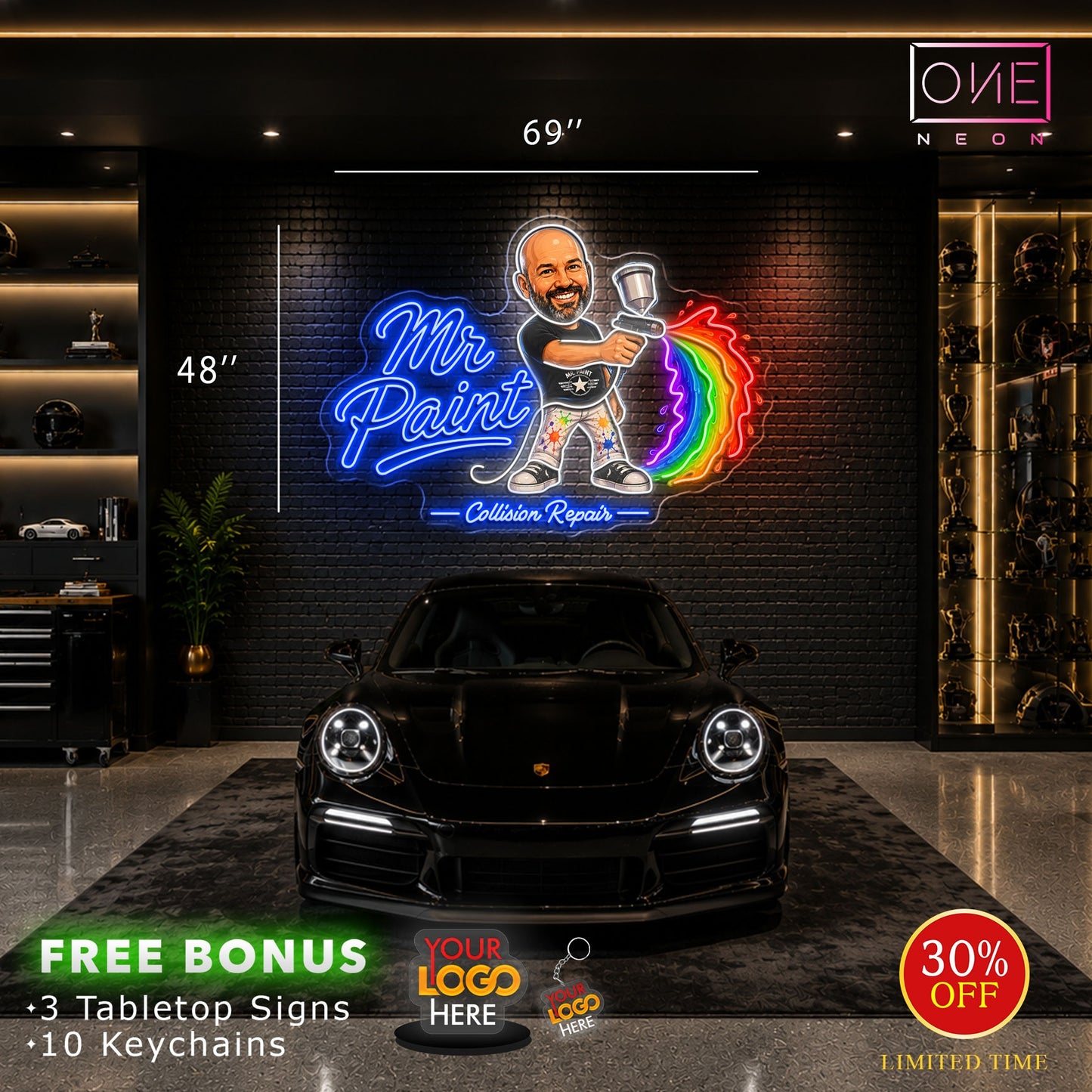 Mr Paint | LED Neon Sign (waterproof)