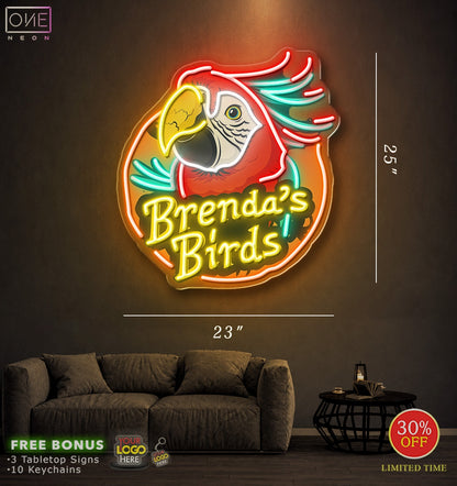 Brenda's Birds | LED Neon Sign