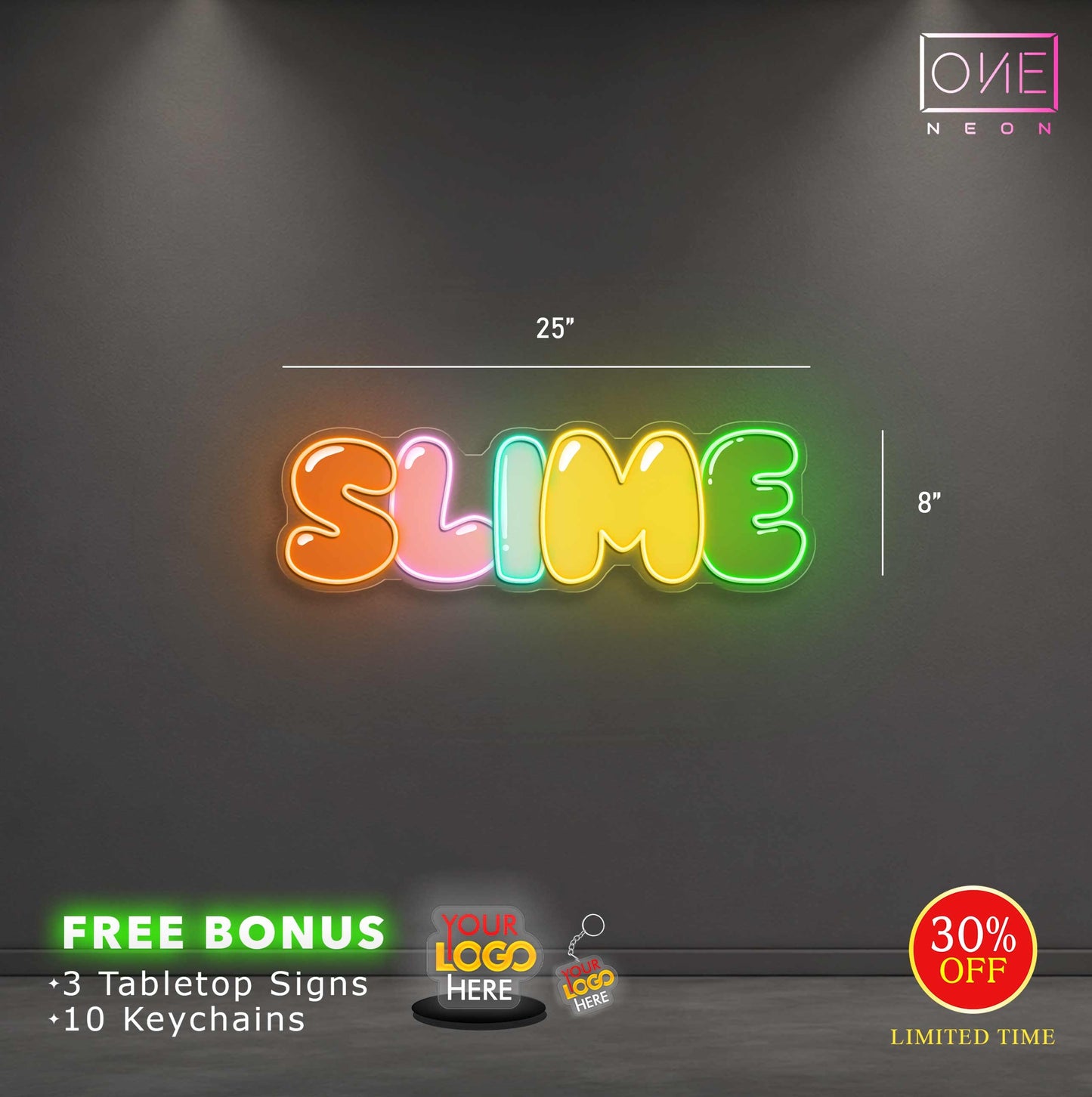 SLIME | LED Neon Sign (waterproof)