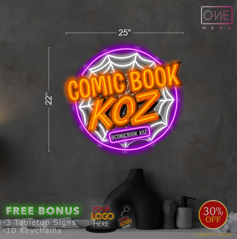 COMIC BOOK KOZ | LED Neon Sign