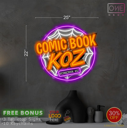COMIC BOOK KOZ | LED Neon Sign