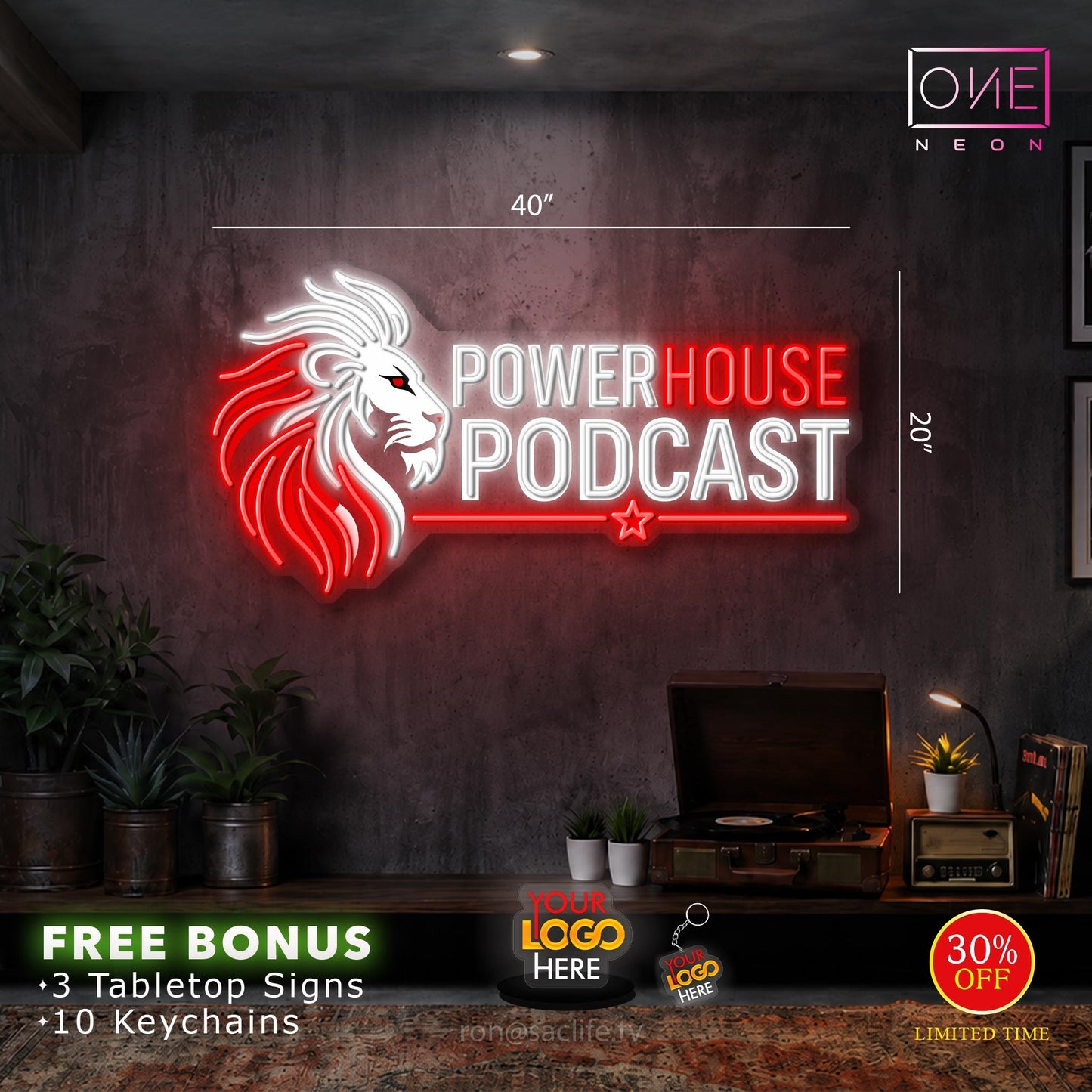 POWERHOUSE PODCAST | LED Neon Sign