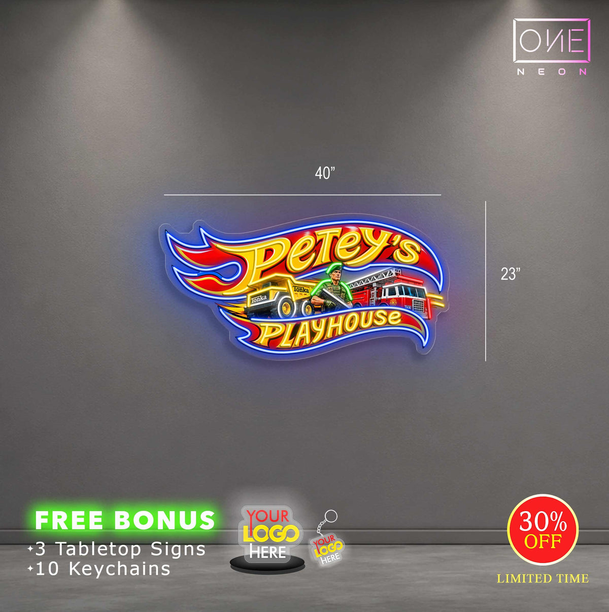 PETEY'S | LED Neon Sign