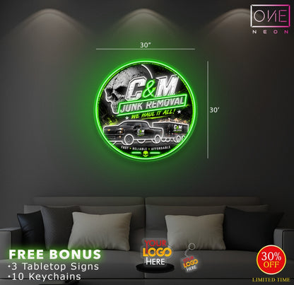 C&M logo | LED Neon Sign