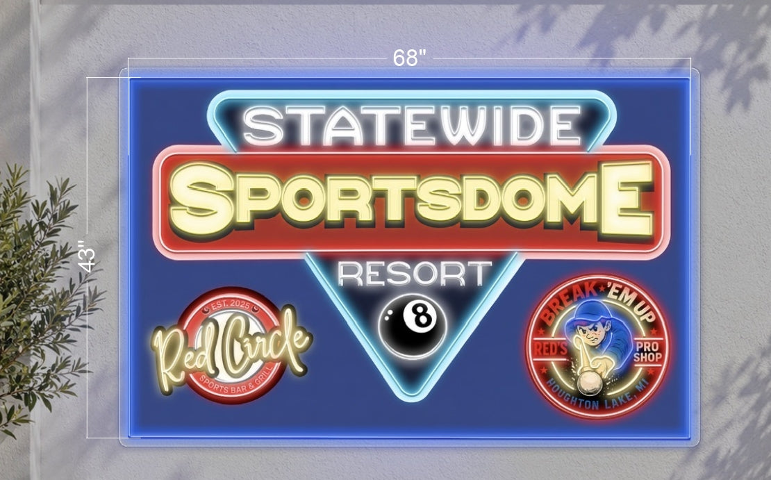 STATEWIDE SPORTSDOME | LED Neon Sign (waterproof)