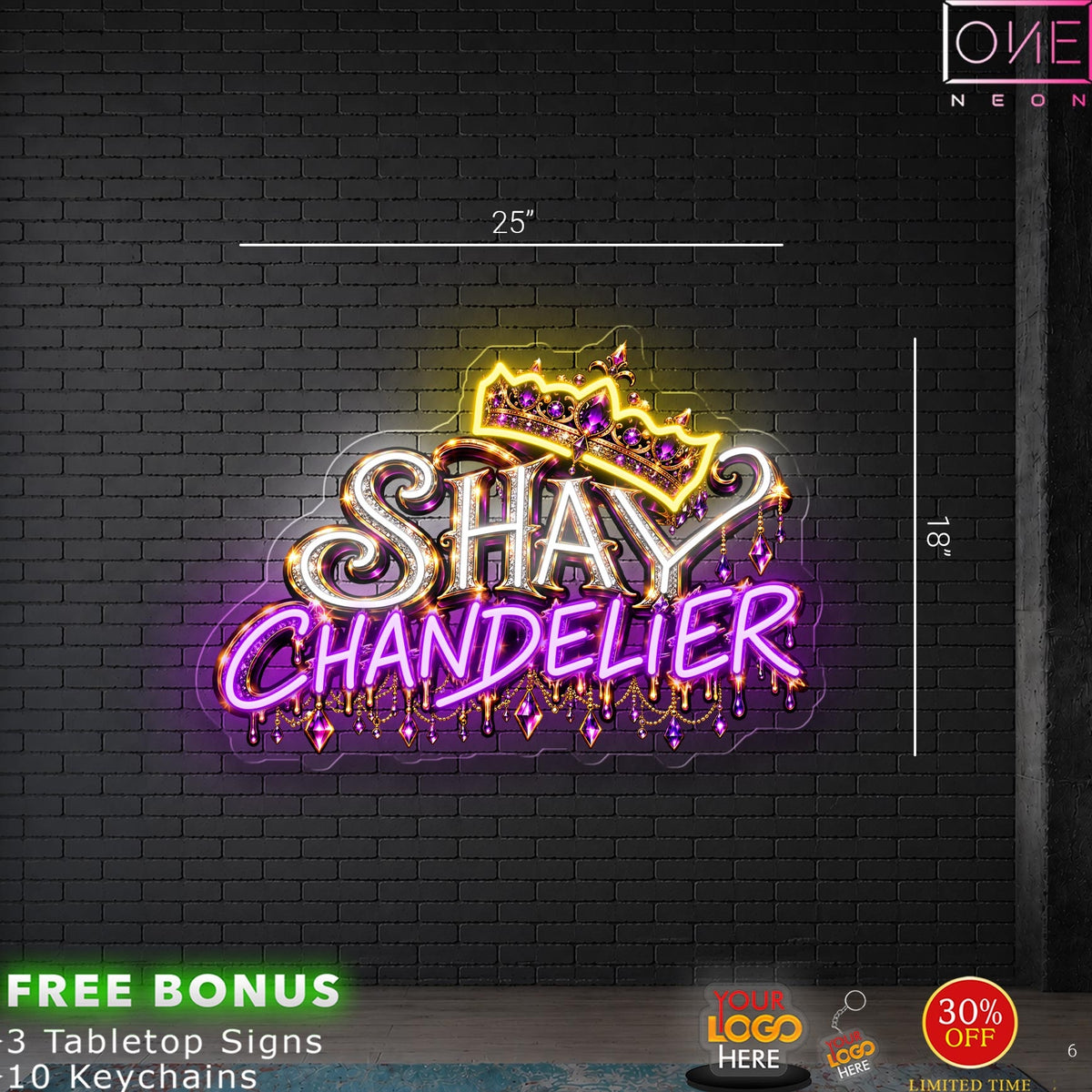SHAY CHANDELIER | LED Neon Sign