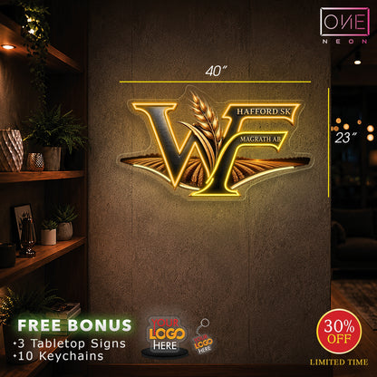 WF logo | LED Neon Sign (4 signs)