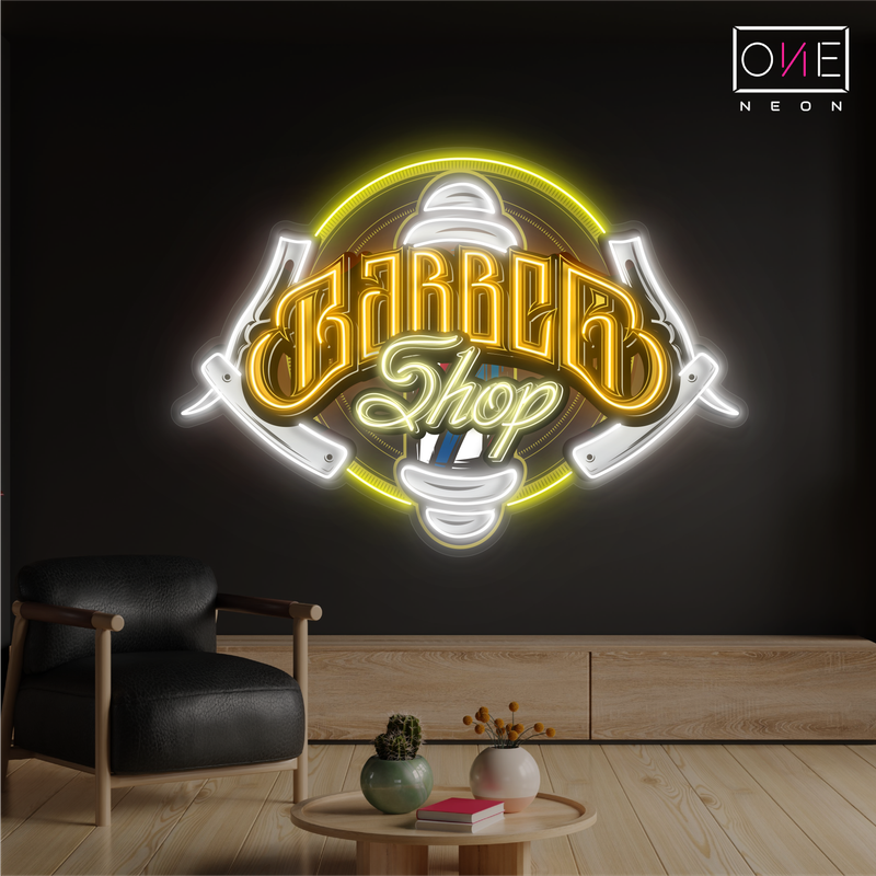 Barber Shop Artwork Led Neon Sign