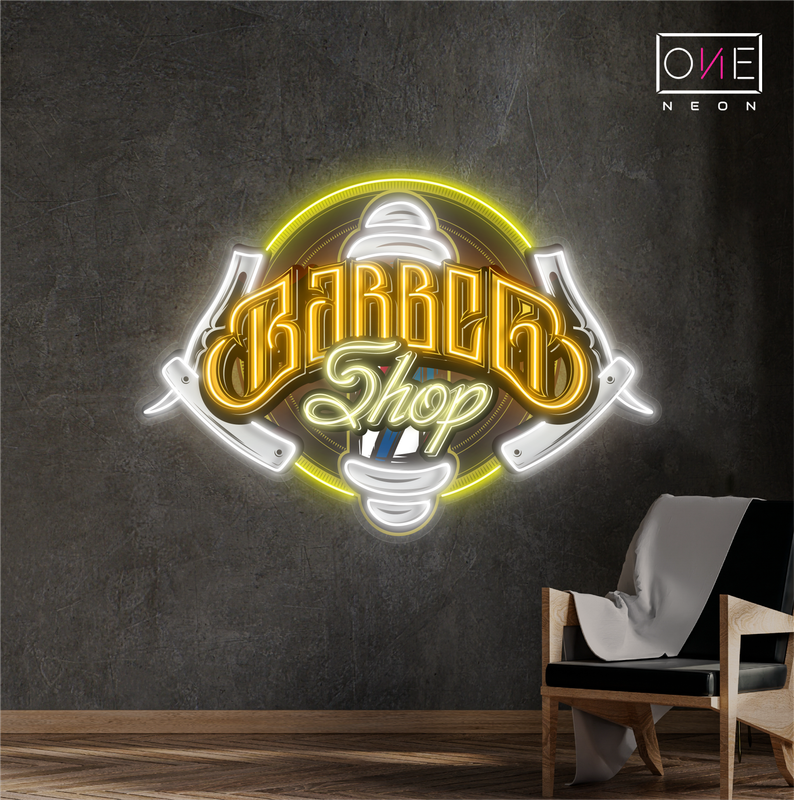 Barber Shop Artwork Led Neon Sign