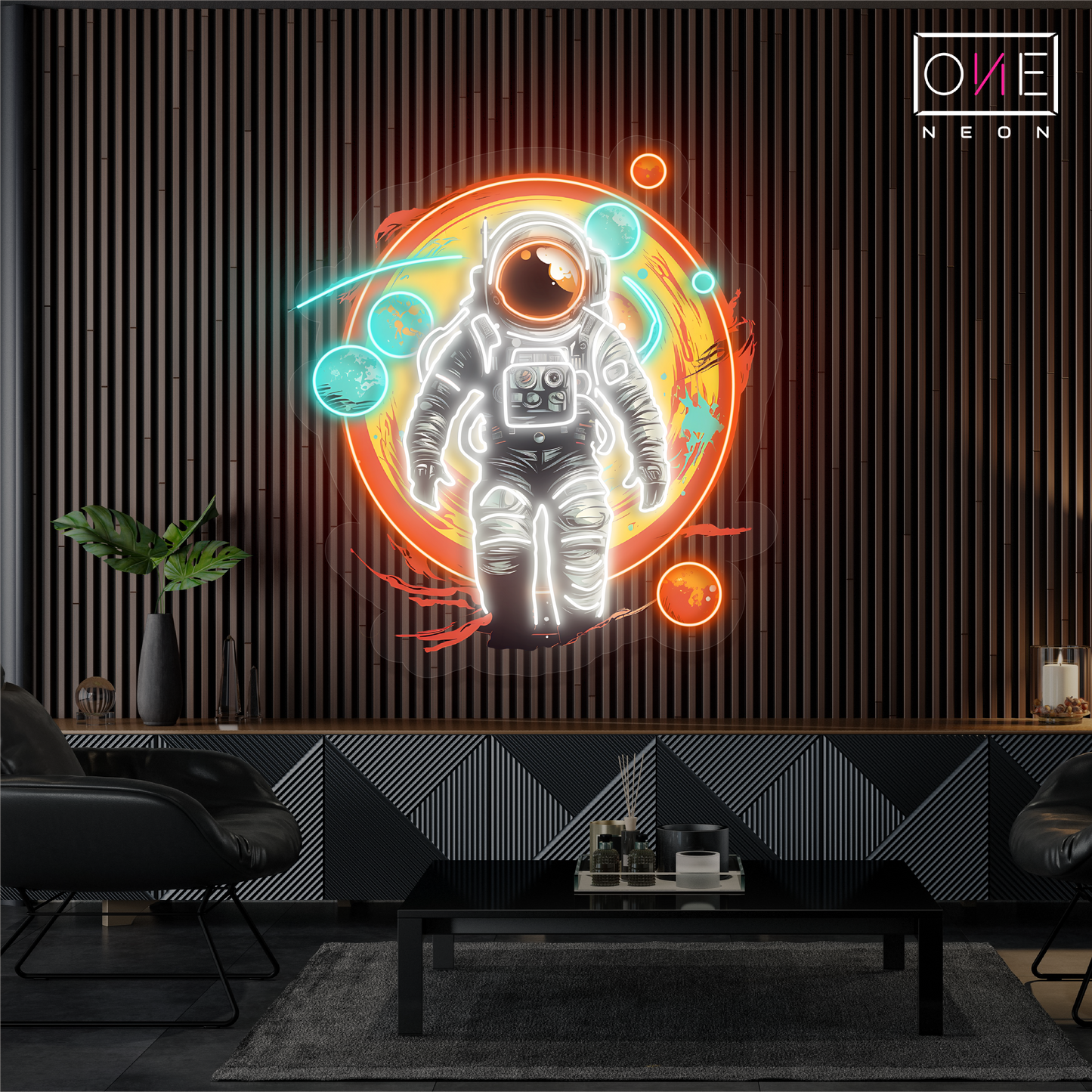 Astronaut Journey Artwork Led Neon Sign