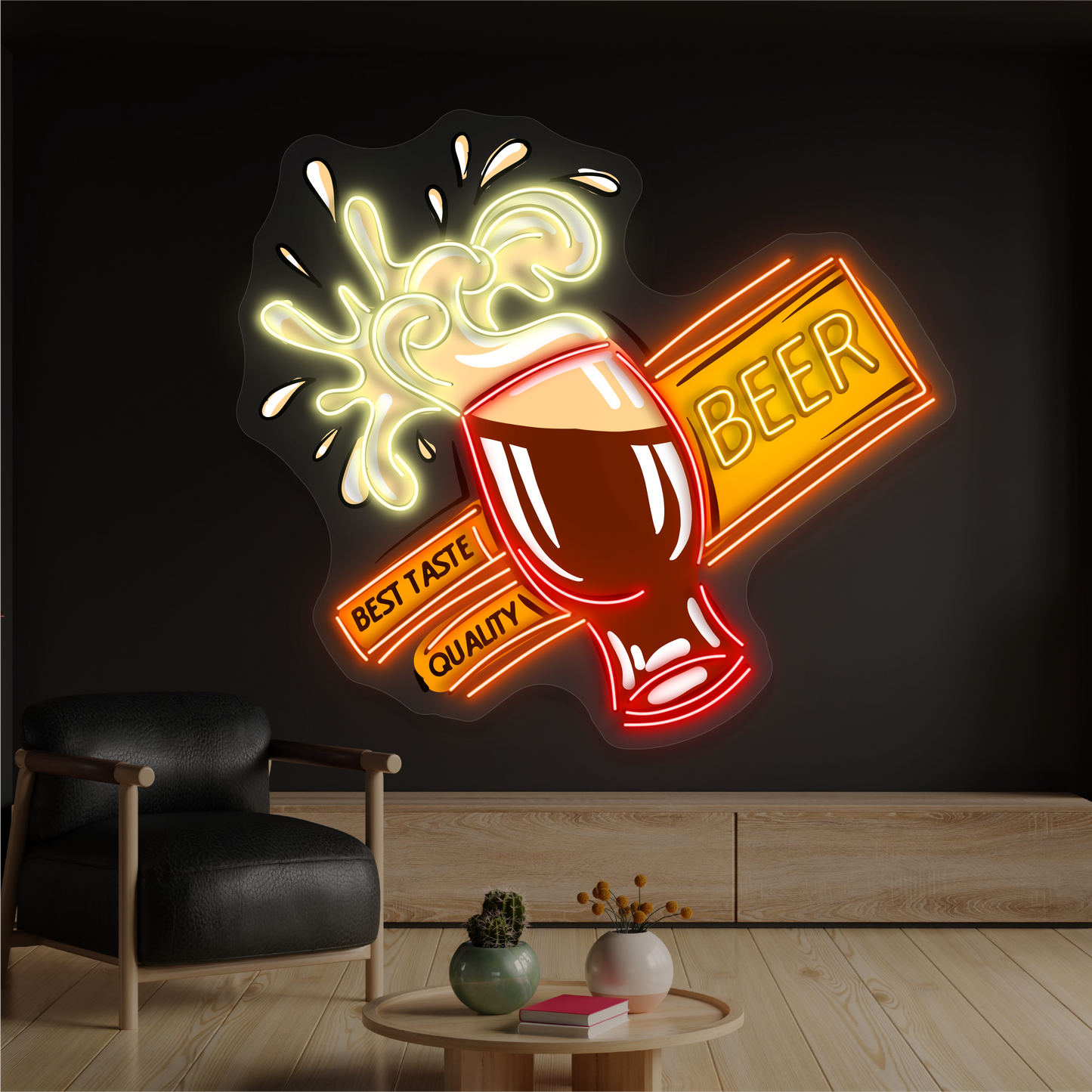 Best Taste Quality Beer Artwork Led Neon Sign