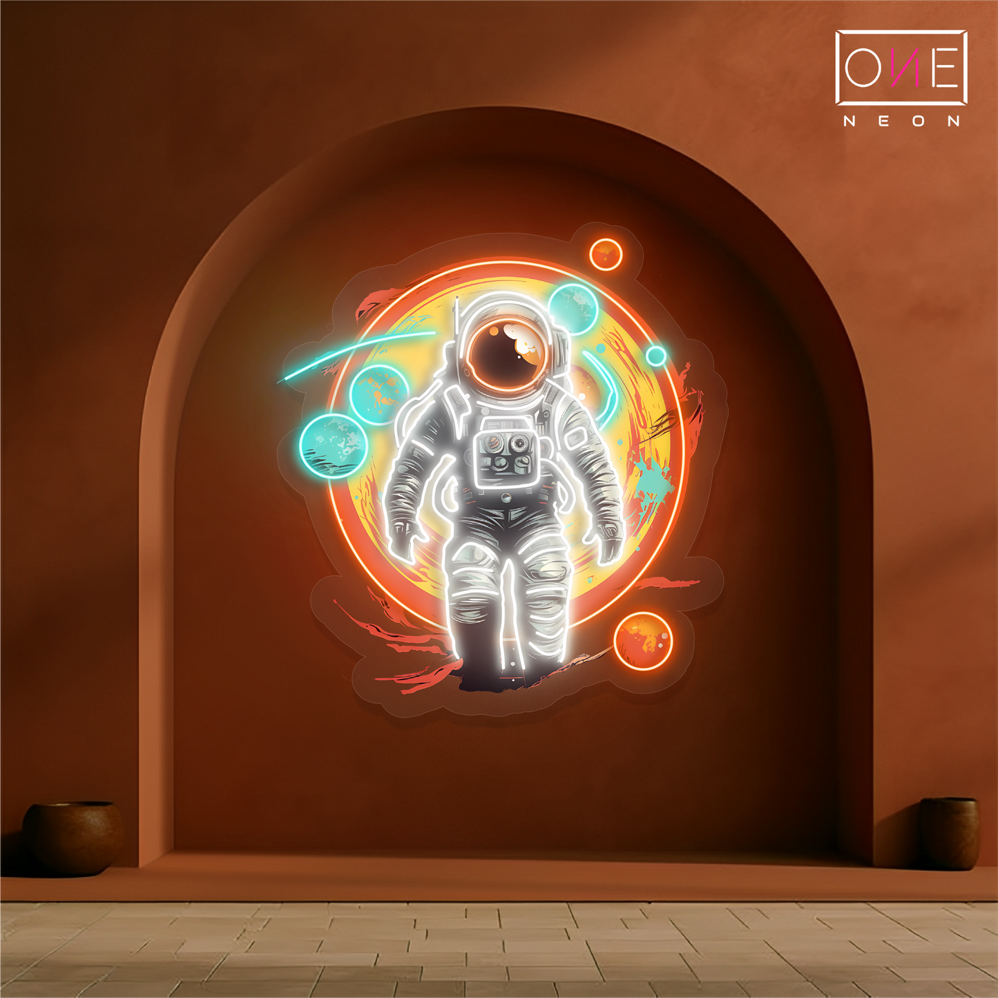 Astronaut Journey Artwork Led Neon Sign