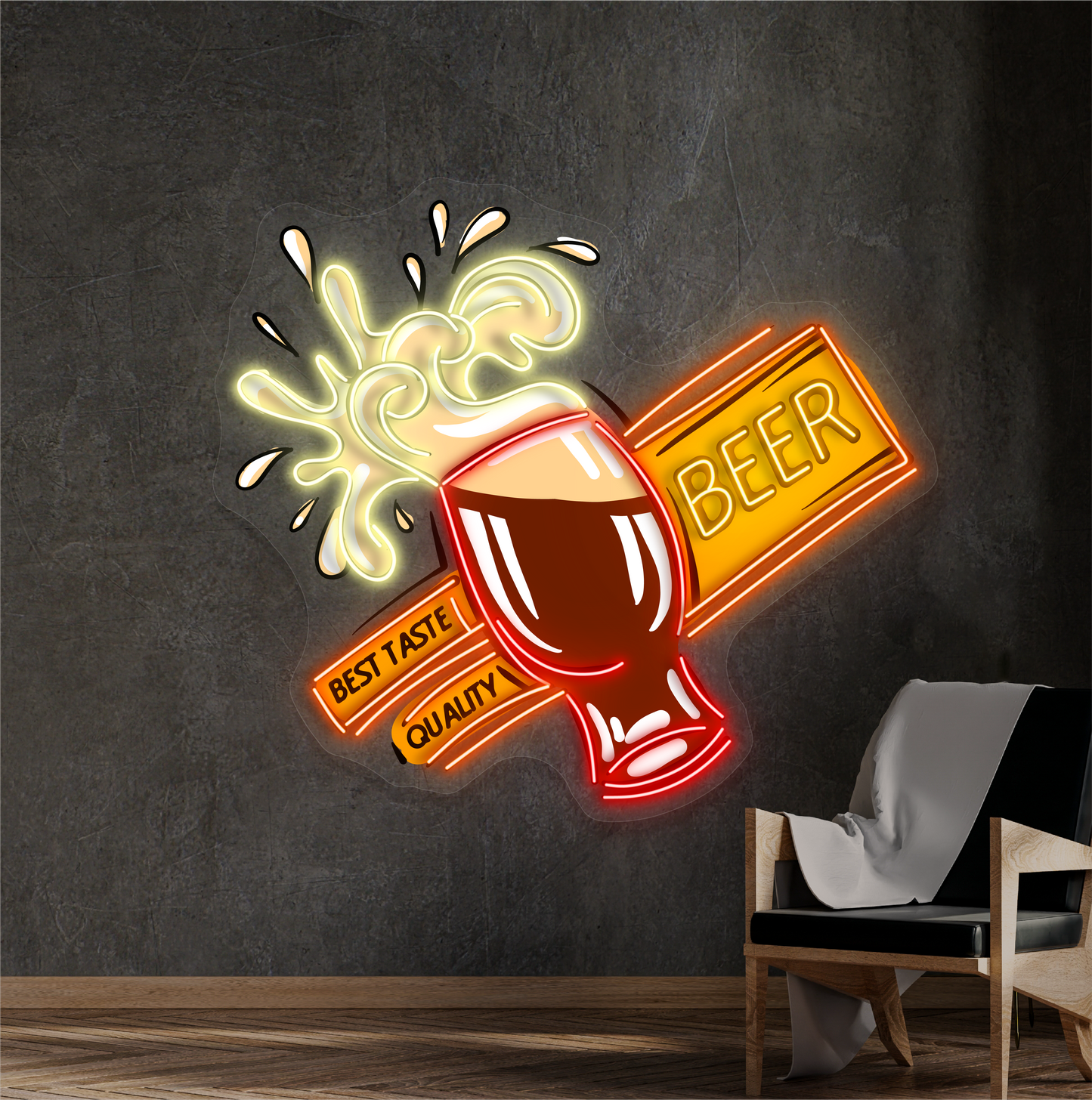 Best Taste Quality Beer Artwork Led Neon Sign