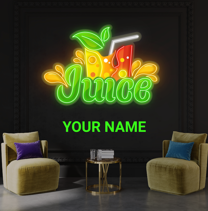 Fresh Juice Splash Artwork Led Neon Sign