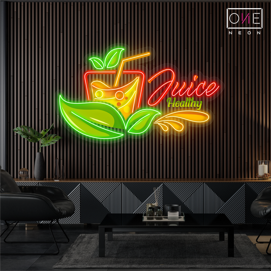 Juice Healthy Artwork Led Neon Sign