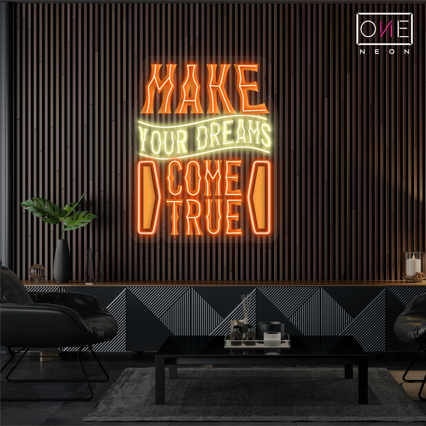 Make Your Dreams Come True Artwork Led Neon Sign