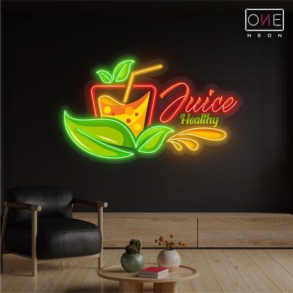 Juice Healthy Artwork Led Neon Sign