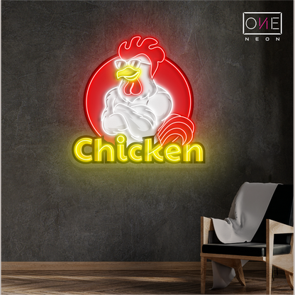 Chicken Artwork Led Neon Sign