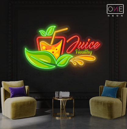 Juice Healthy Artwork Led Neon Sign