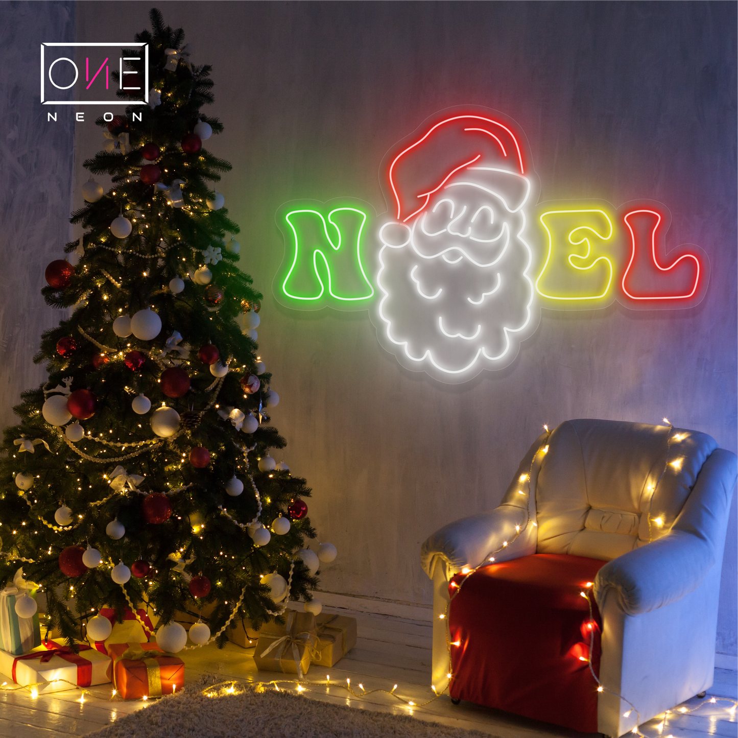 Santa Noel Artwork Led Neon Sign