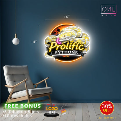 Prolific Pythons| LED Neon Sign