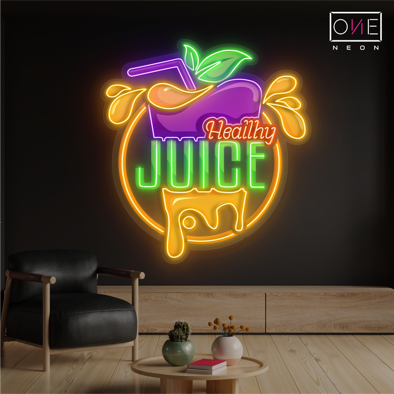 Healthy Juice Artwork Led Neon Sign