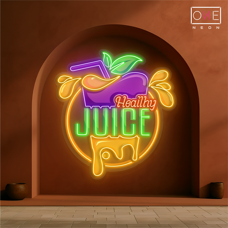 Healthy Juice Artwork Led Neon Sign