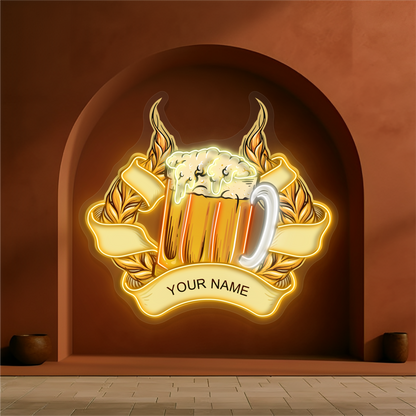 Golden Ale Artwork Led Neon Sign