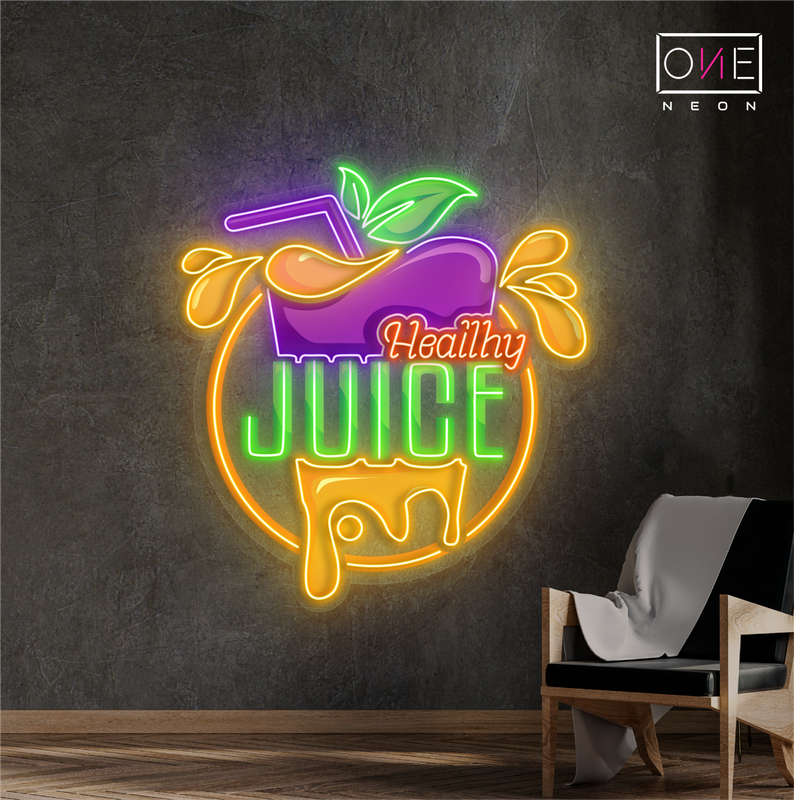 Healthy Juice Artwork Led Neon Sign