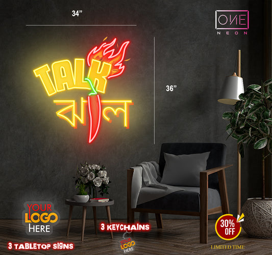 TALK| Led Neon Sign (Outdoor uses)