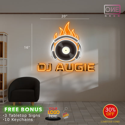 DJ AUGIE | LED Neon Sign