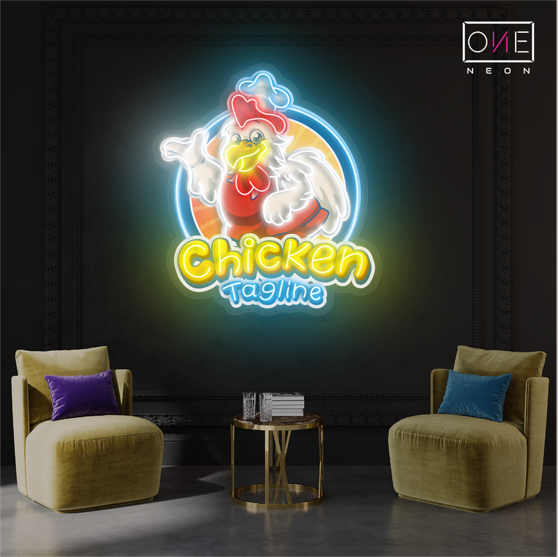 Chef Chick's Delight Artwork Led Neon Sign