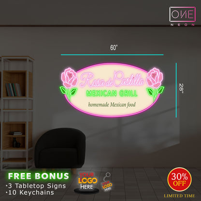 Mexican Grill | Led Neon Sign (Outdoor sign)