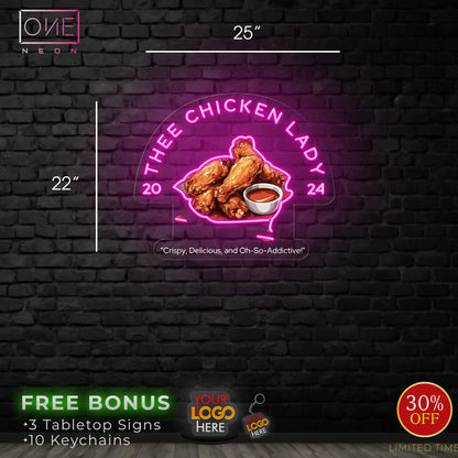 THEE CHICKEN LADY | Led Neon Sign